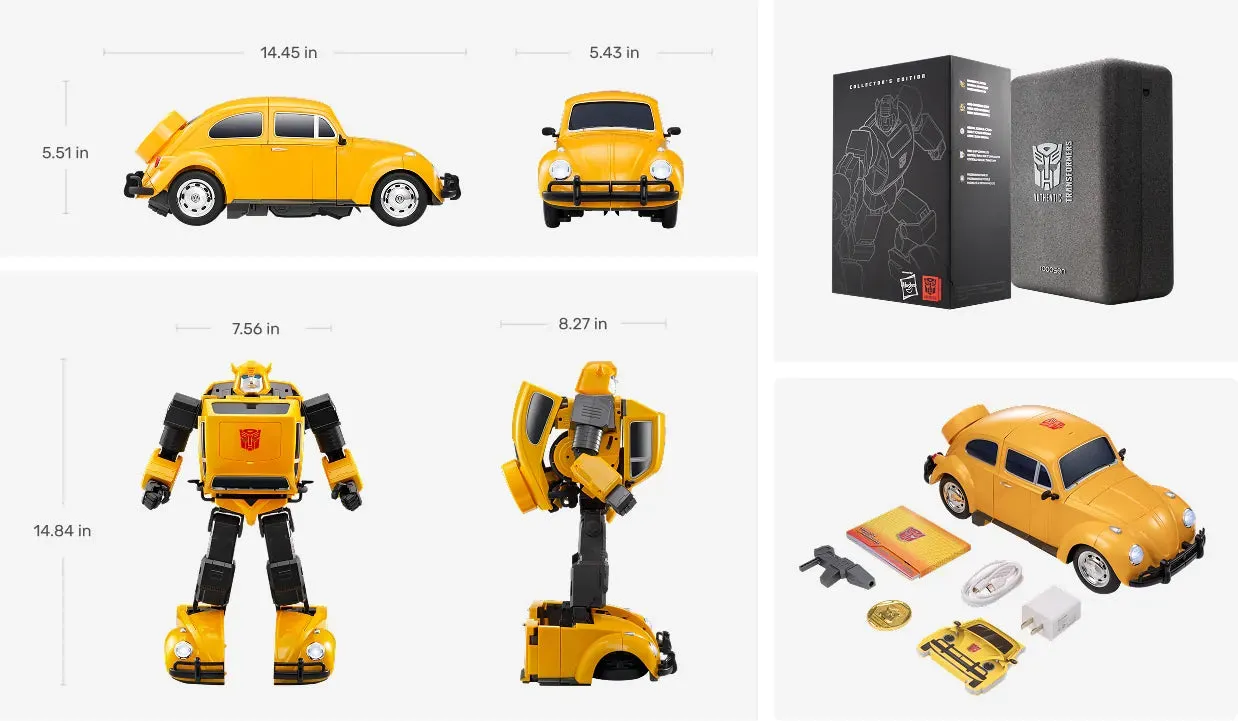 Robosen Transformers G1 Bumblebee Flagship Series Auto-Converting Robot Figure