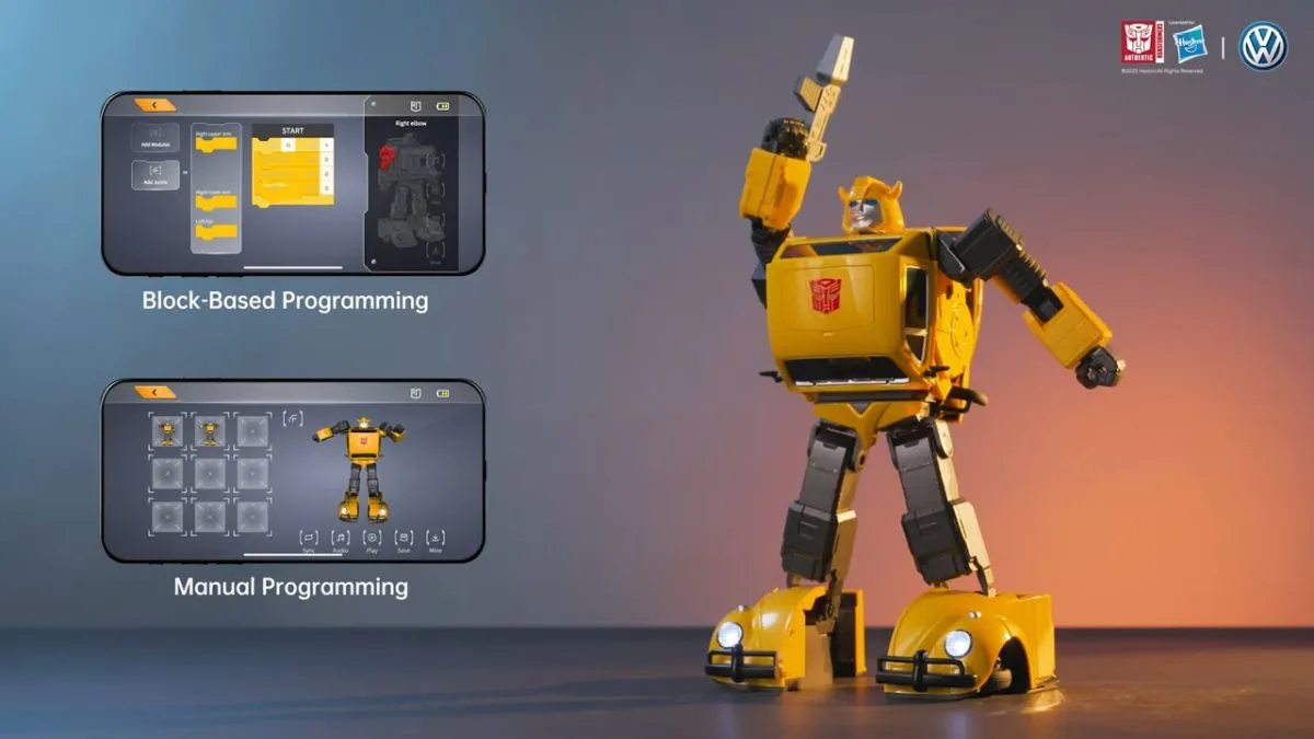 Robosen Transformers G1 Bumblebee Flagship Series Auto-Converting Robot Figure