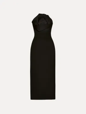 Rosette Tea Length Dress