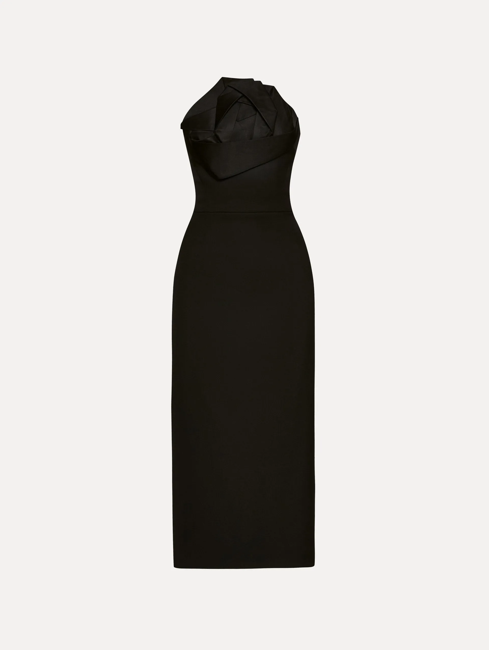 Rosette Tea Length Dress