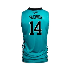 SEA BEARS ADULT JERSEY TEAL #14 FILEWICH