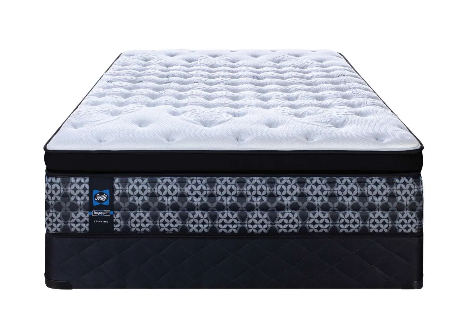 Sealy Posturepedic® Plus Sterling Series - Milana Plush Euro Pillowtop Queen Mattress and Boxspring Set