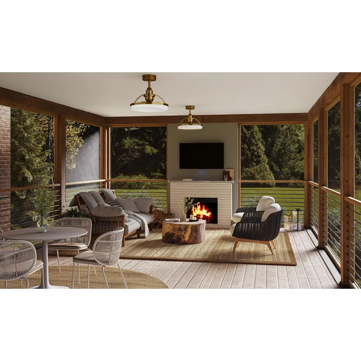Shear Collection Oscillating Three-Blade Ceiling Fan