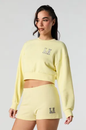 Short en ratine à broderie Active