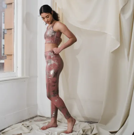Signature Tight - Pinecone Slate Legging - Champagne