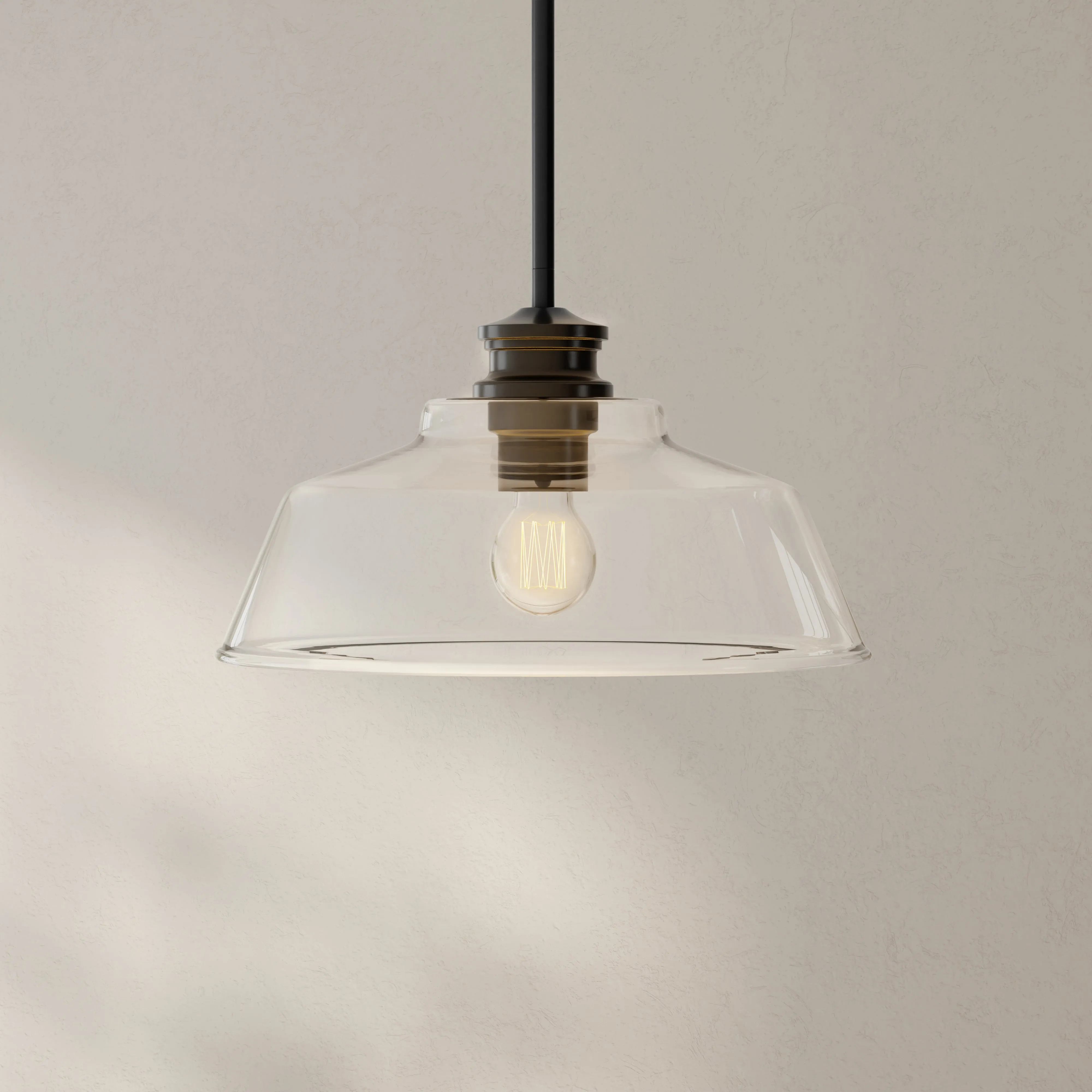 Singleton Collection One-Light 14" Medium Pendant Light