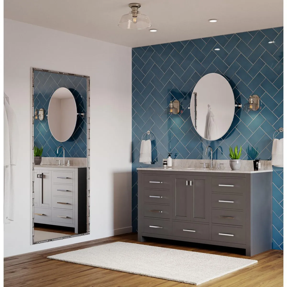 Singleton Collection One-Light 7.62" Vanity Light with Clear Glass Shade