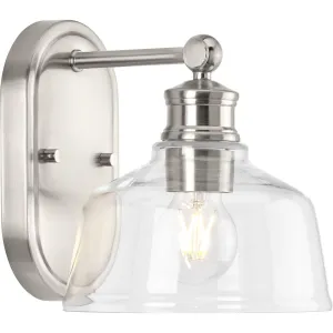 Singleton Collection One-Light 7.62" Vanity Light with Clear Glass Shade