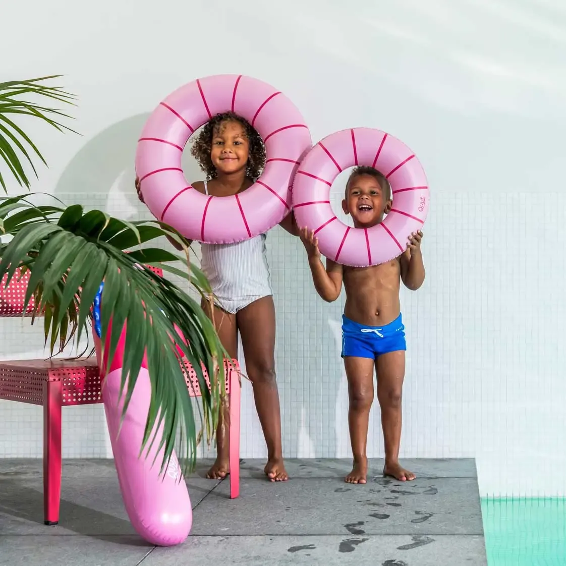 Swim Ring Med - Cherry