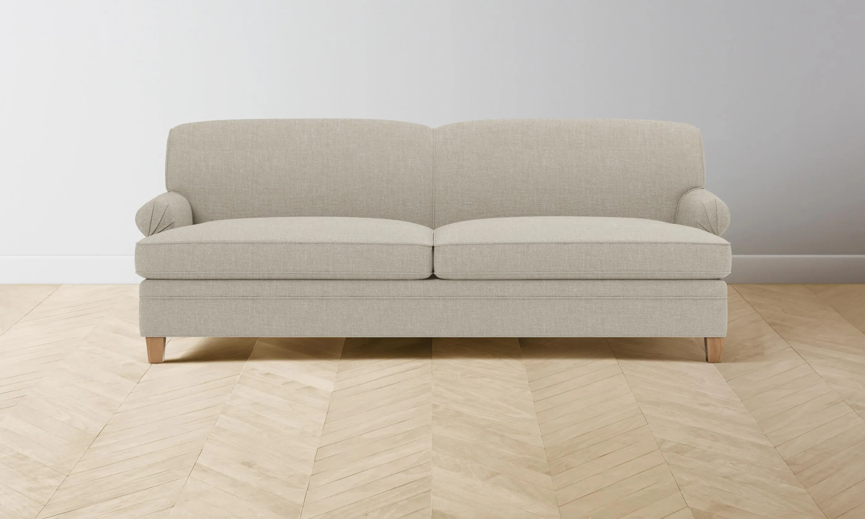 The Carmine Sofa - Heritage Belgian Linen Alder