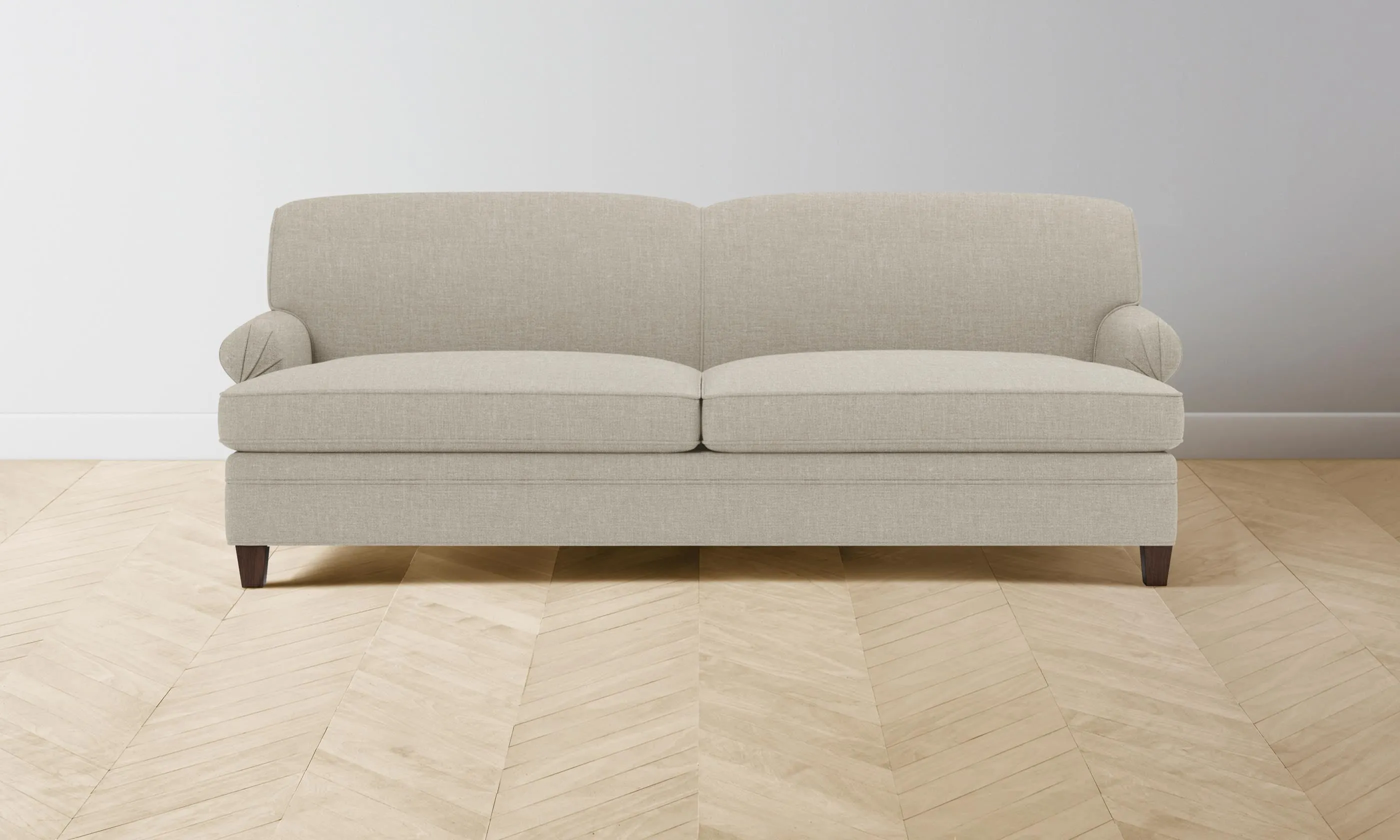 The Carmine Sofa - Heritage Belgian Linen Alder