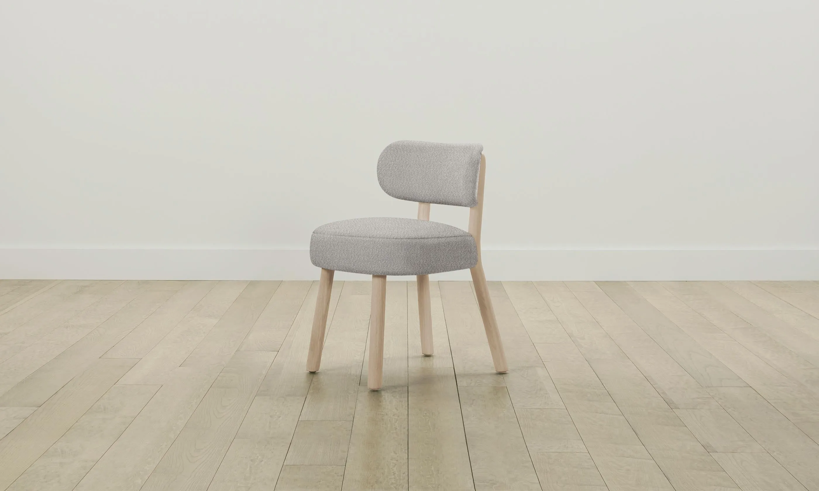 The Jane Dining Chair - Italian Bouclé Fossil