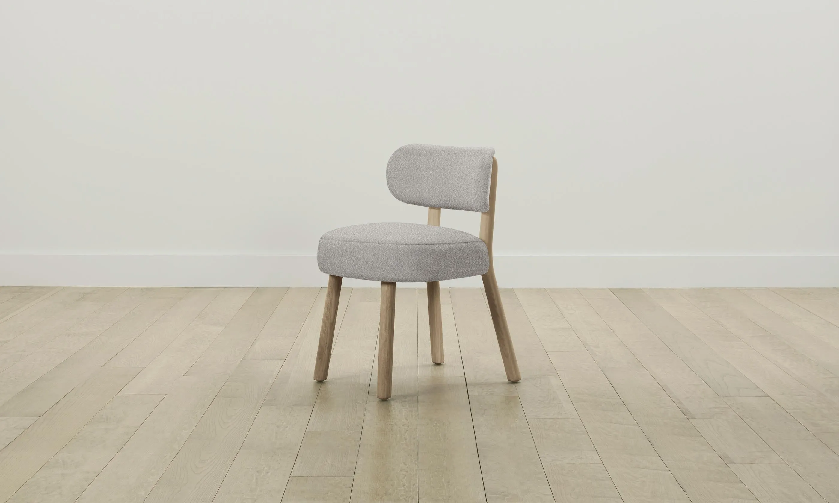 The Jane Dining Chair - Italian Bouclé Fossil