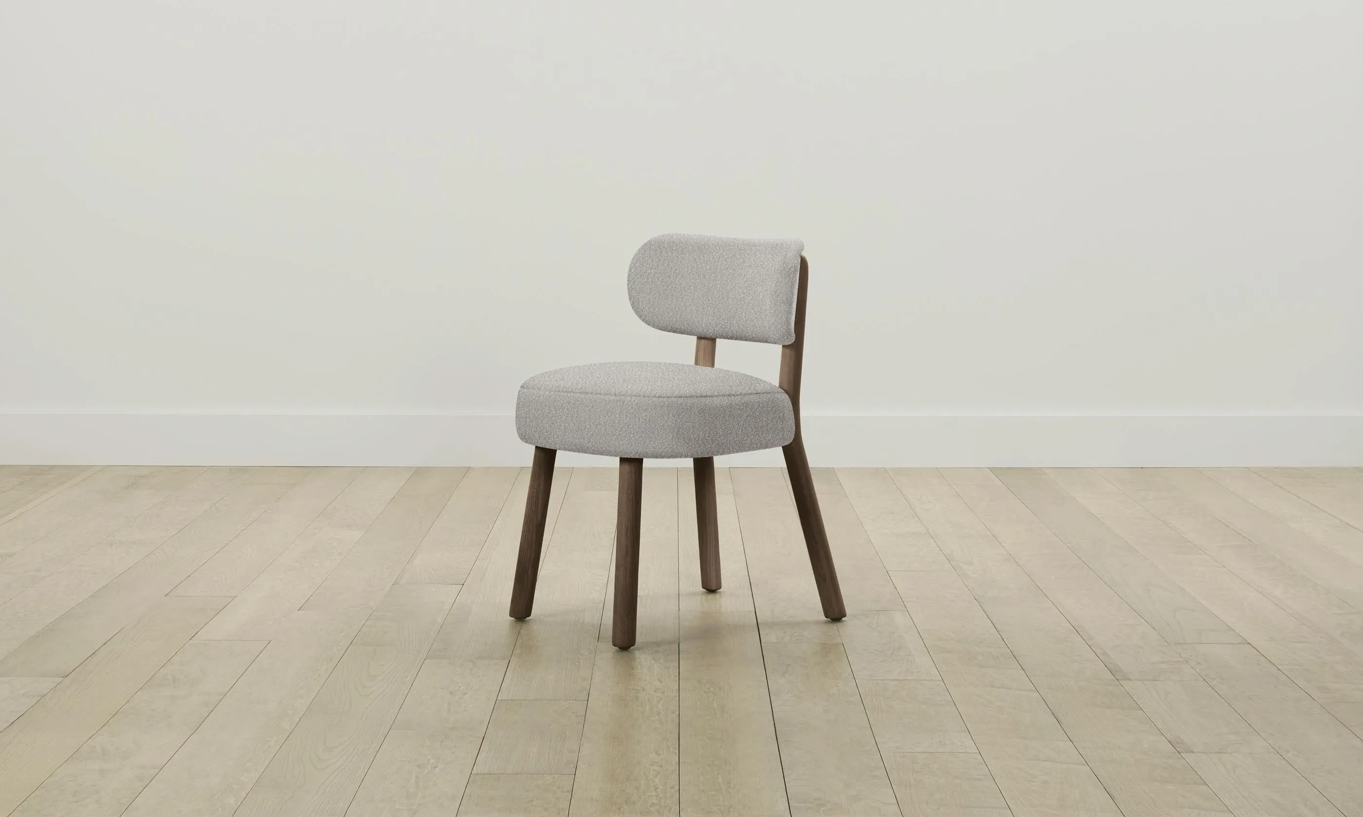 The Jane Dining Chair - Italian Bouclé Fossil