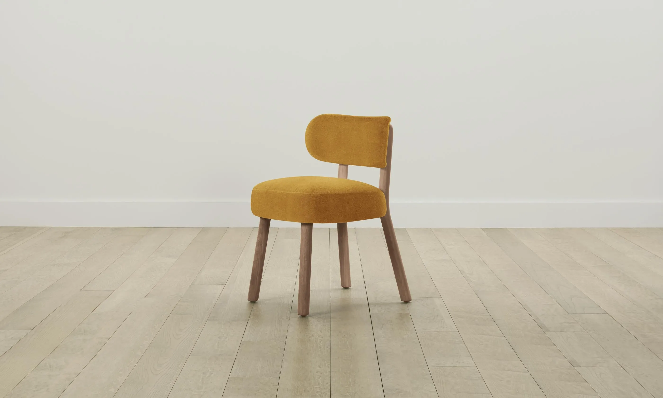 The Jane Dining Chair - Mohair Amber