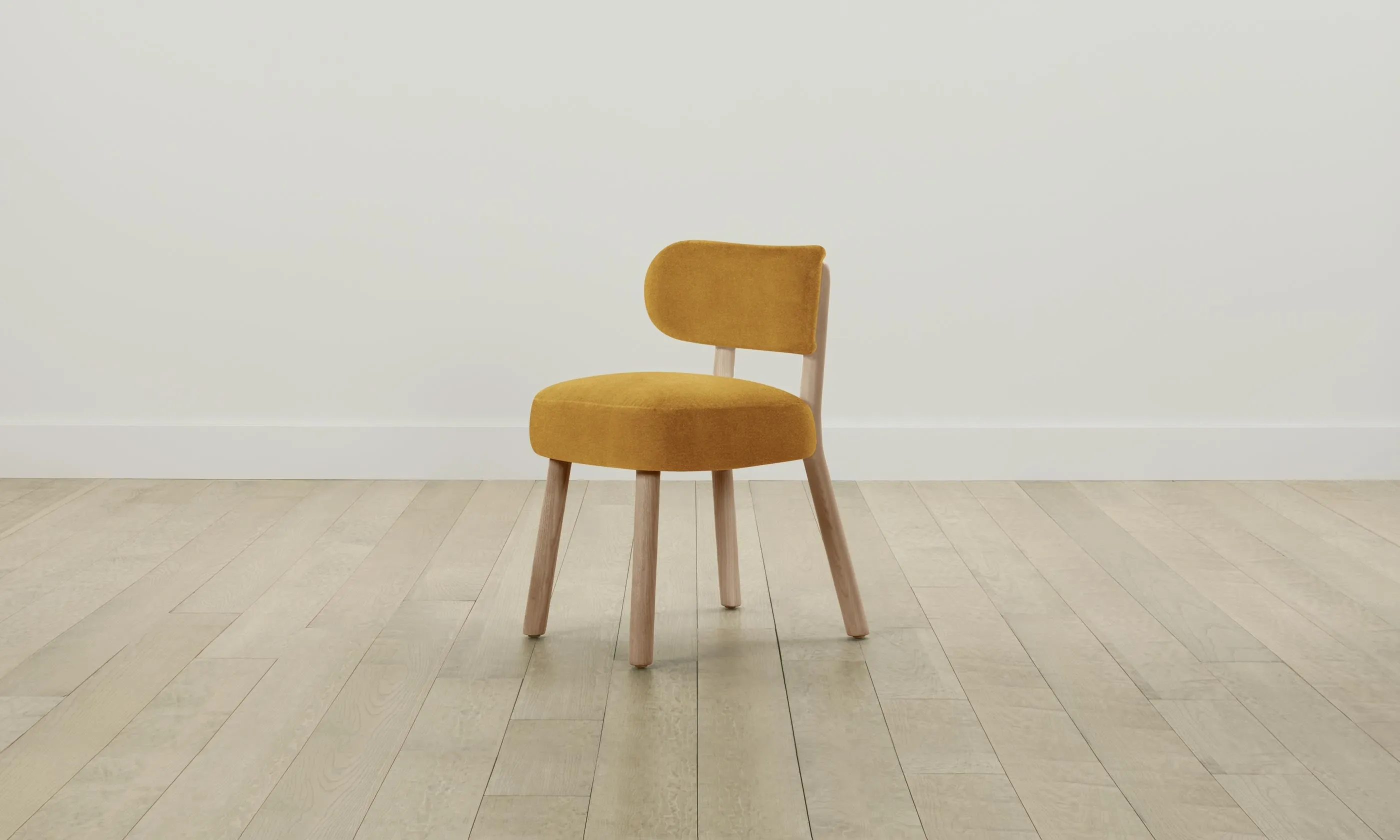 The Jane Dining Chair - Mohair Amber
