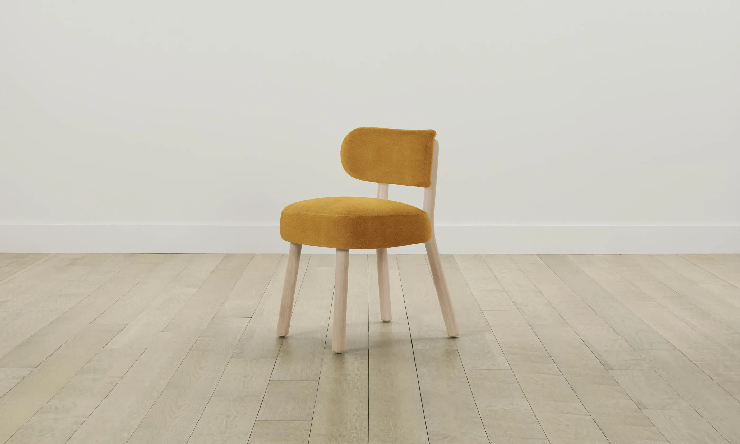 The Jane Dining Chair - Mohair Amber