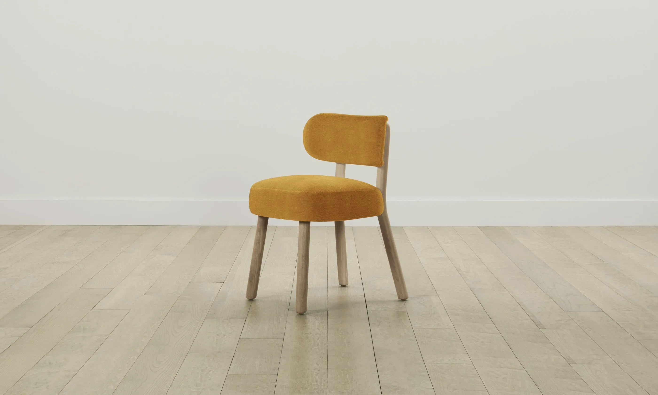 The Jane Dining Chair - Mohair Amber