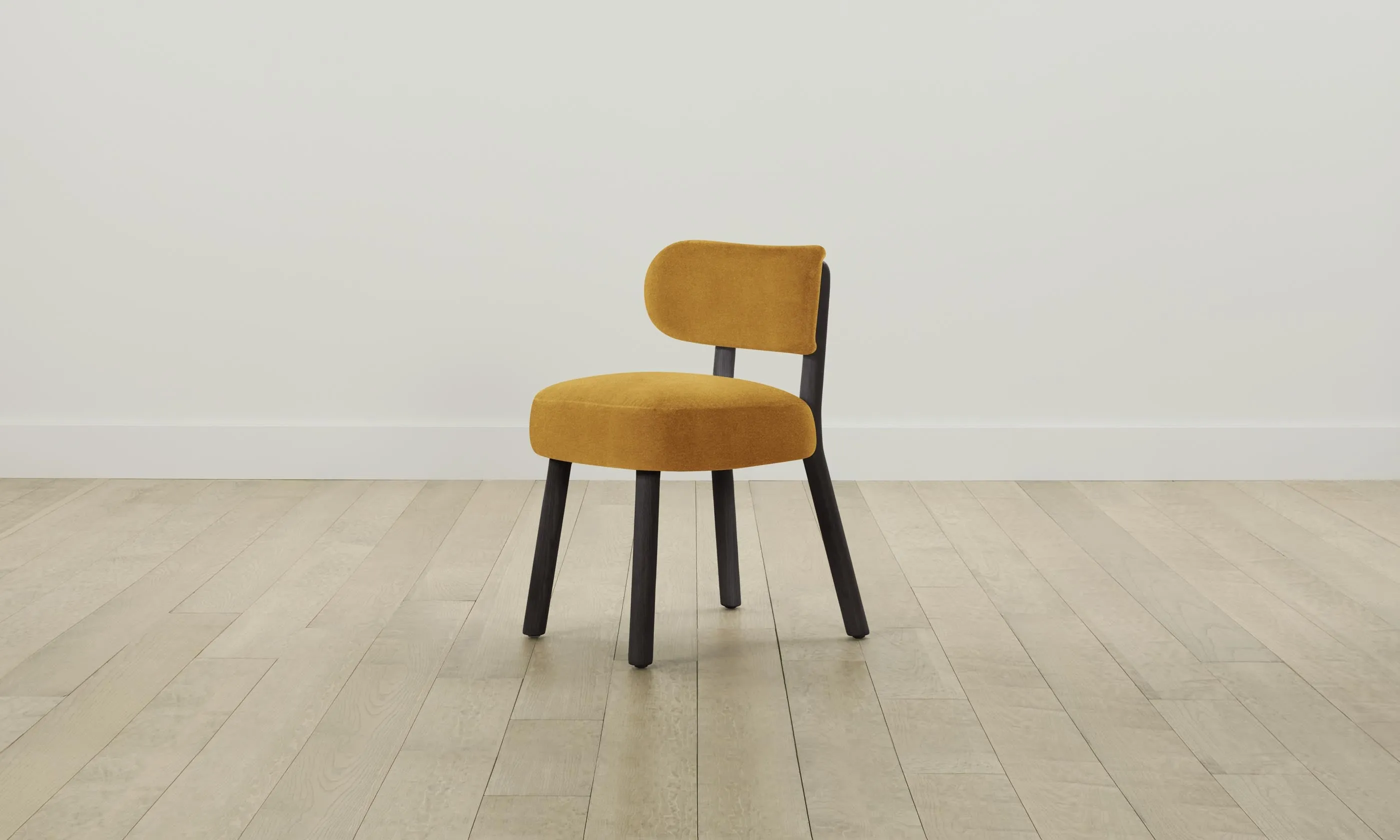 The Jane Dining Chair - Mohair Amber