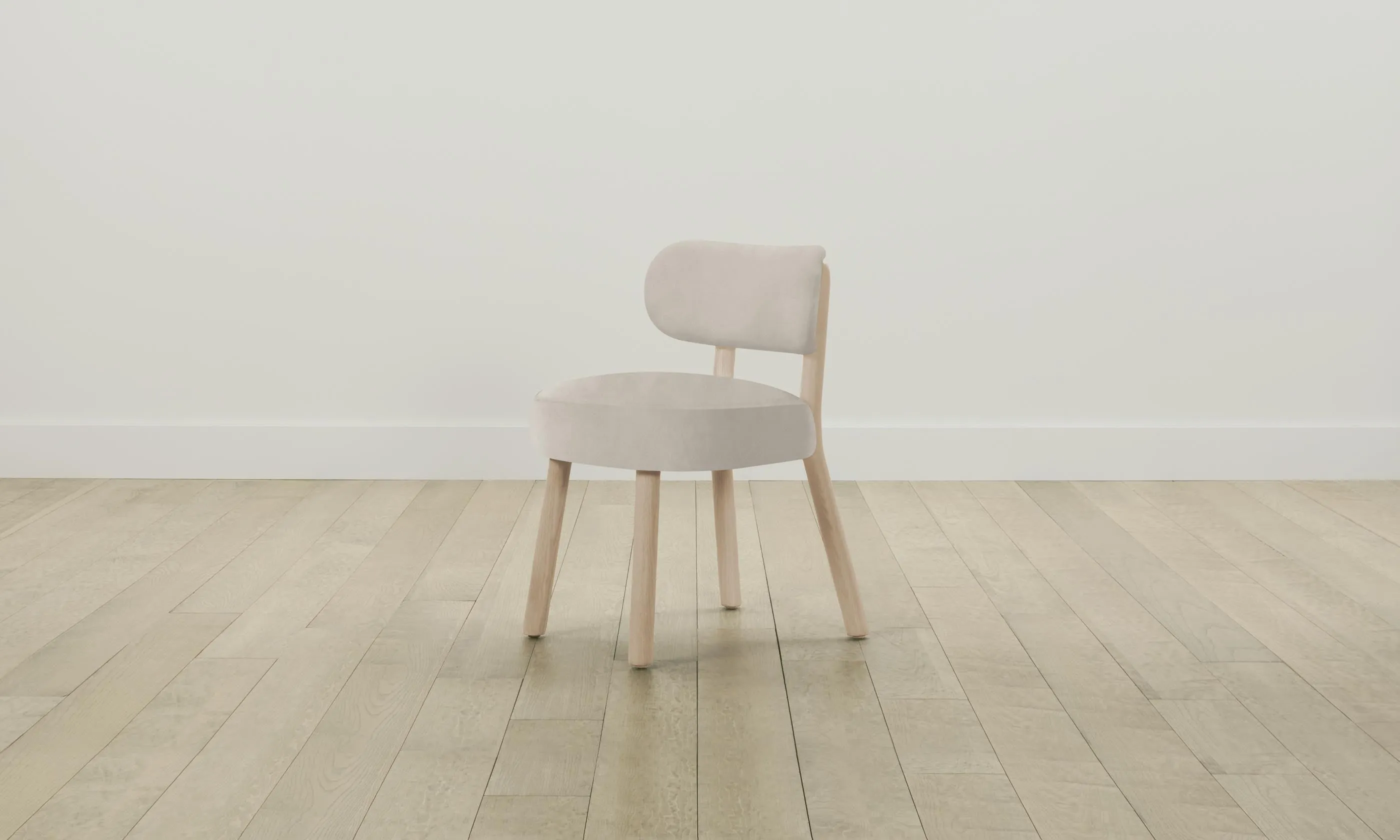 The Jane Dining Chair - Nubuck Leather Sail