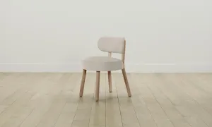 The Jane Dining Chair - Nubuck Leather Sail