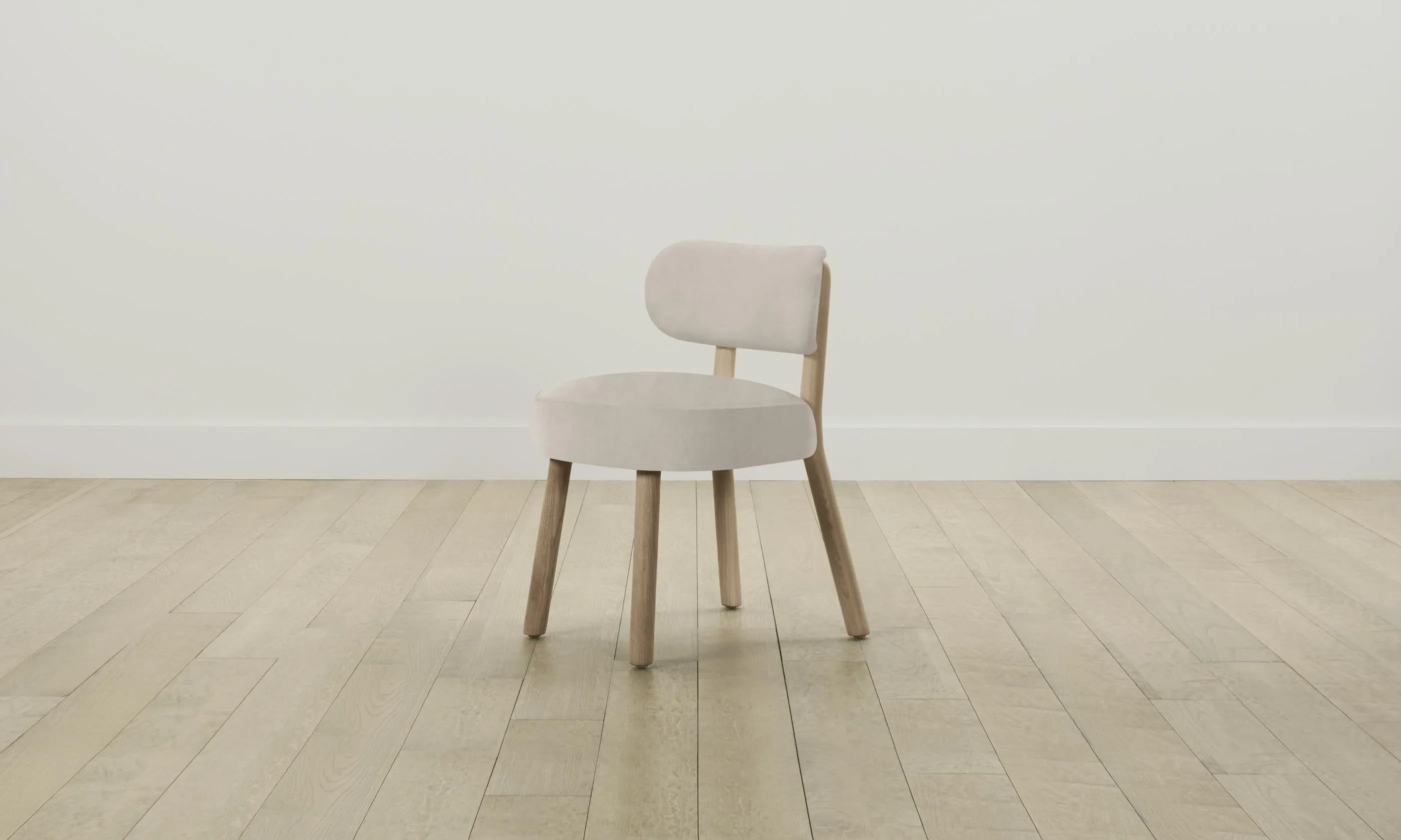The Jane Dining Chair - Nubuck Leather Sail