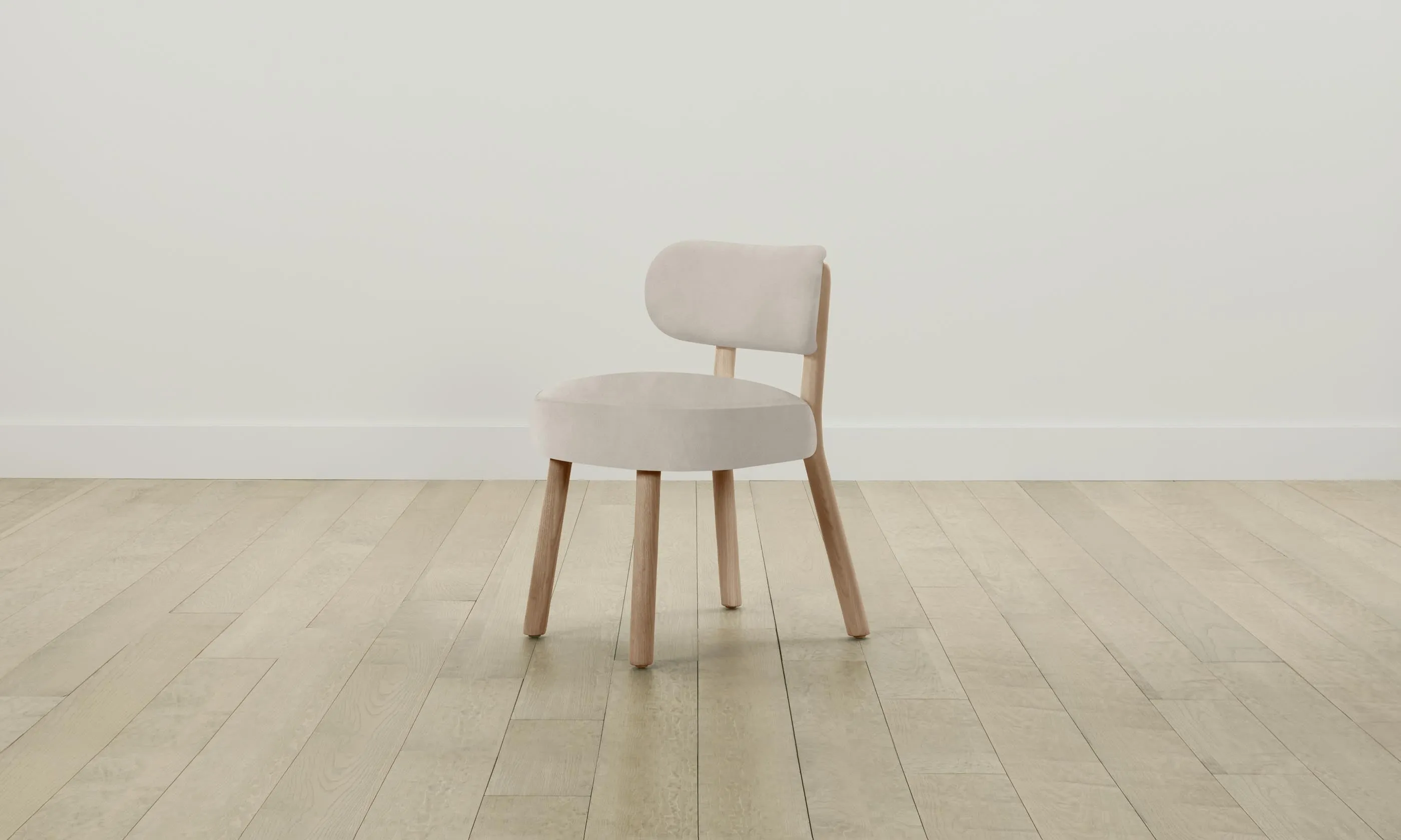 The Jane Dining Chair - Nubuck Leather Sail