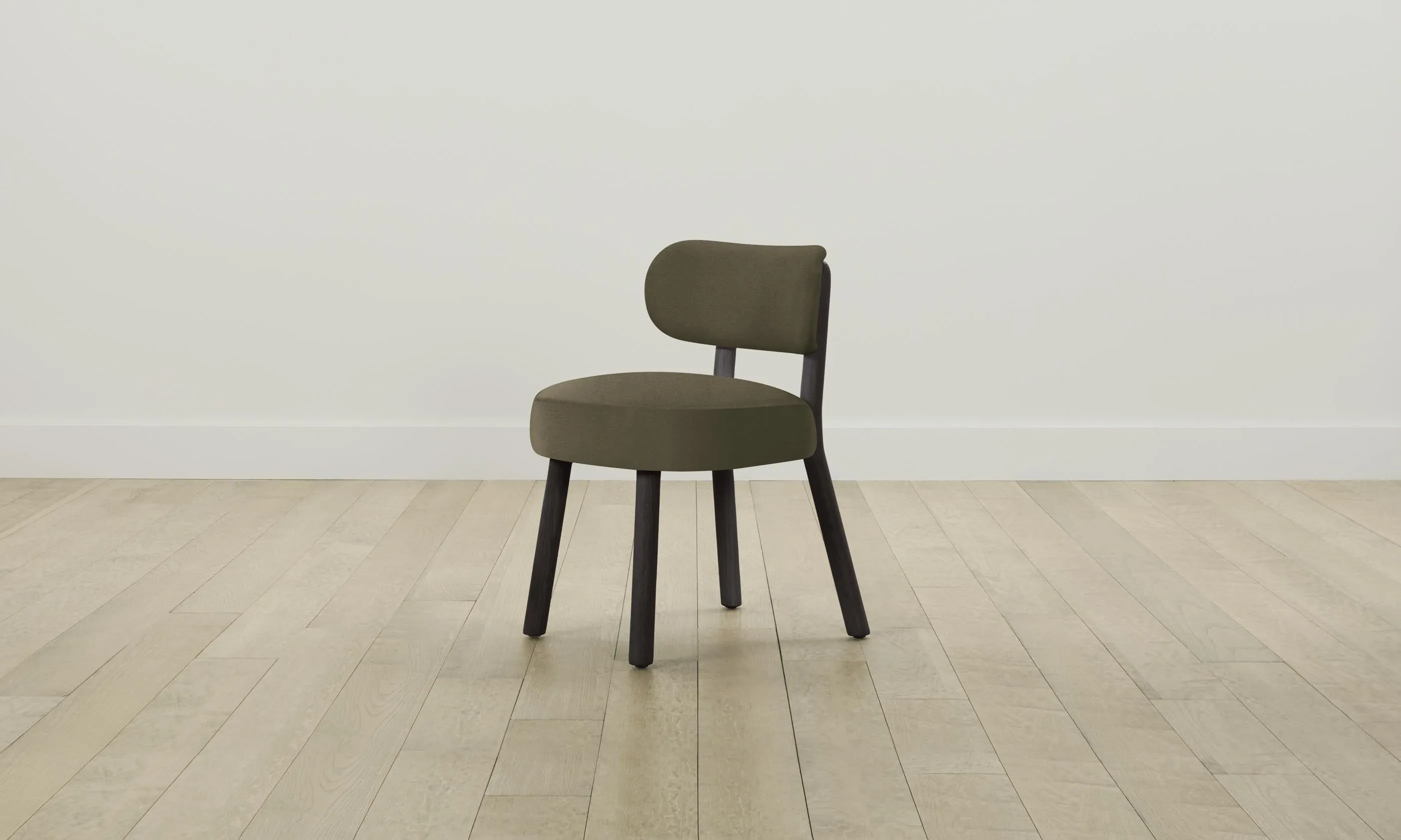 The Jane Dining Chair - Pebbled Leather Truffle