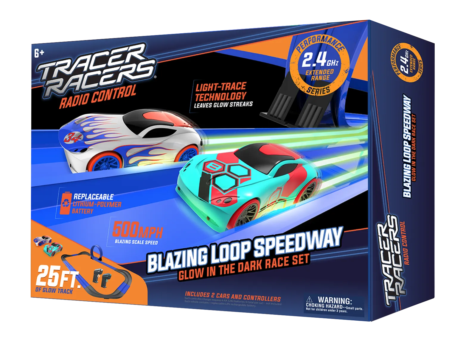 Tracer Racers Blazing Loop Speedway Dual Lane RC Set