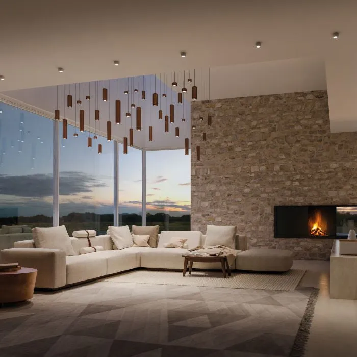 Urban Mini L Pendant In White, Bronze Or Grey From Axo Light