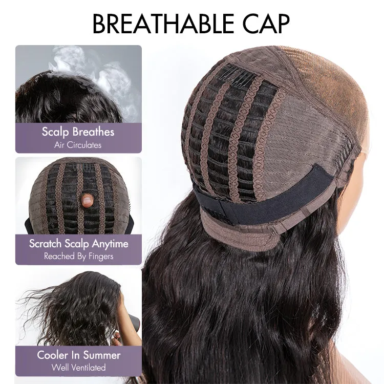 Weekly Special | Breathable Cap Natural Bouncy Fluffy Jerry Curl Glueless 5x5 Closure Lace Wig Ready to Go