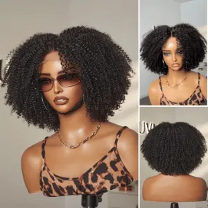 Weekly Special | Breathable Cap Natural Bouncy Fluffy Jerry Curl Glueless 5x5 Closure Lace Wig Ready to Go
