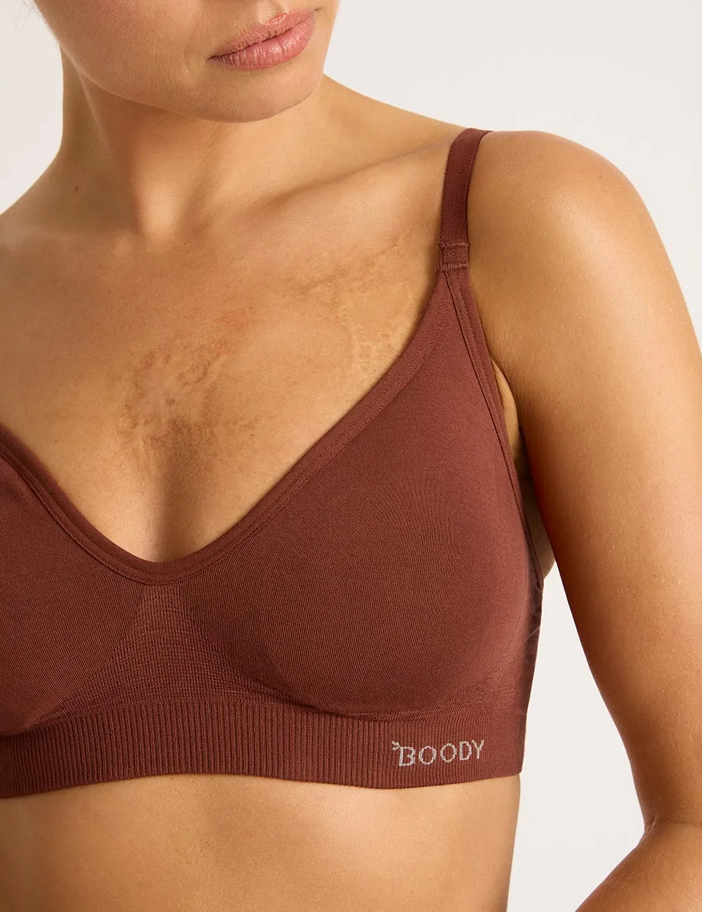 Wireless T-Shirt Bra - Rosewood