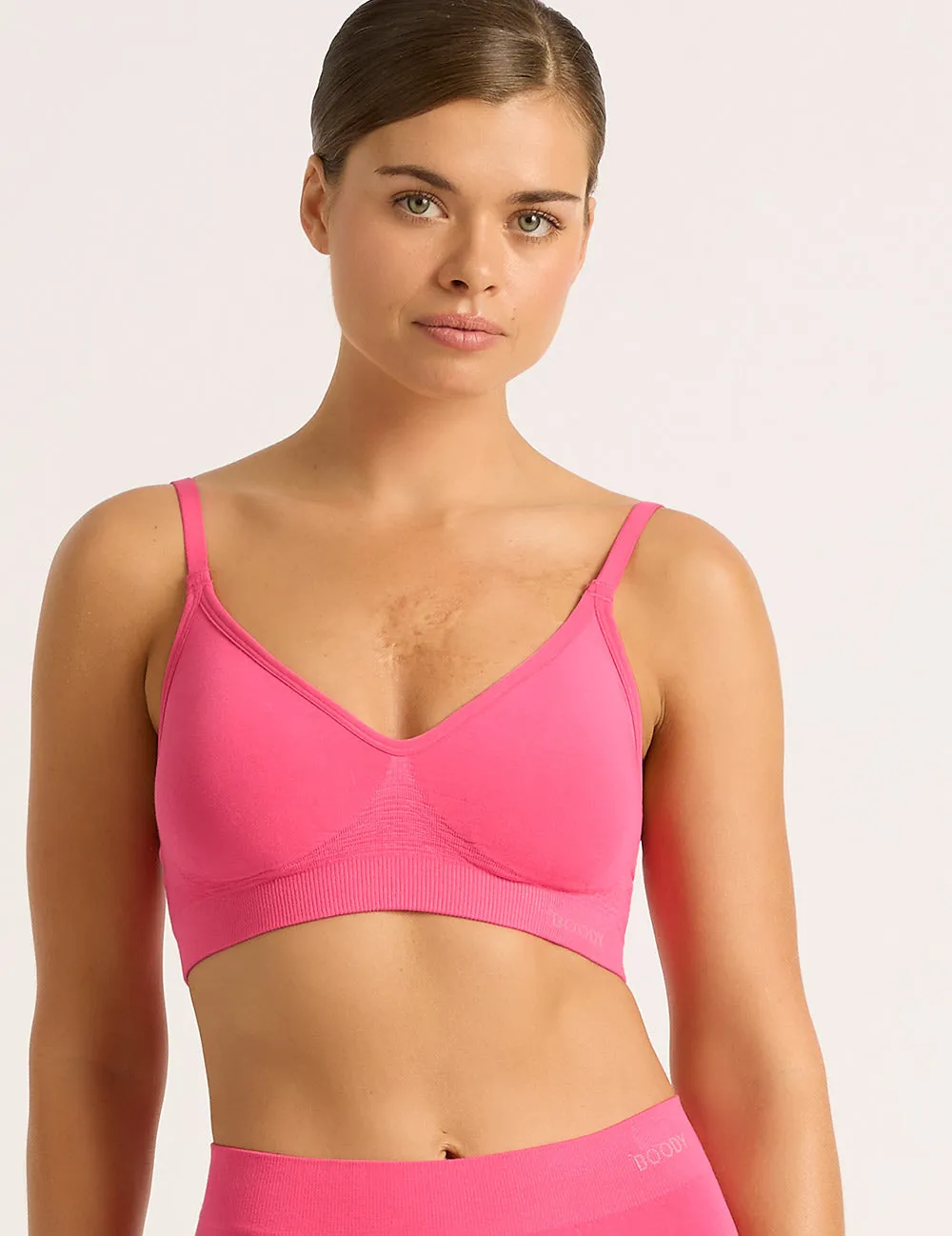 Wireless T-Shirt Bra - Rosewood